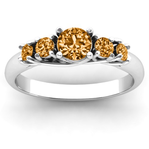 5-Stone Graduated Ring