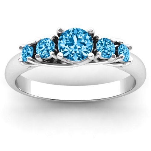 5-Stone Graduated Ring
