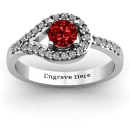 Asymmetrical Wrap Knot Ring