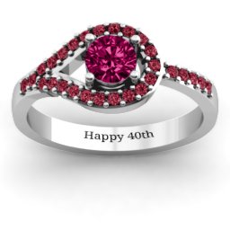 Asymmetrical Wrap Knot Ring