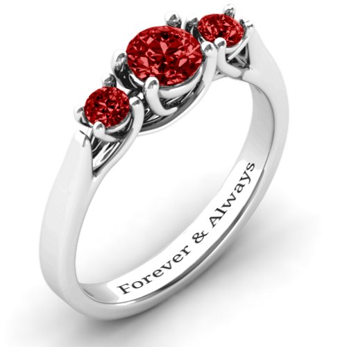 3-Stone Graduated Ring