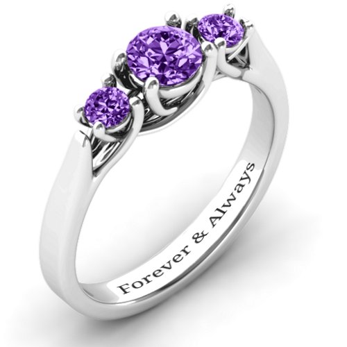 3-Stone Graduated Ring