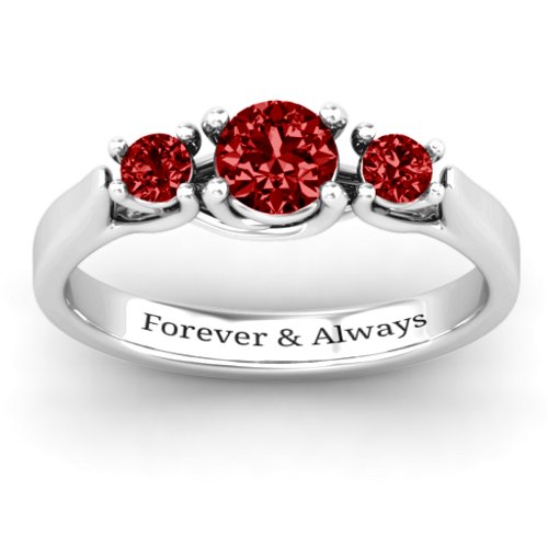 3-Stone Graduated Ring