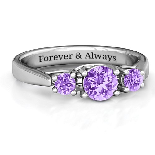 3-Stone Graduated Ring