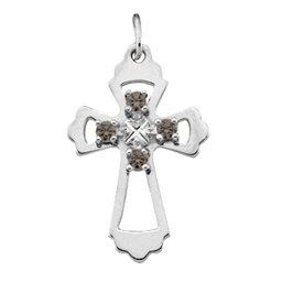 "Seraphim" Angel Birthstone Cross Pendant