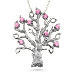 Family Tree 3-14 Stones Pendant