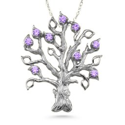 Family Tree 3-14 Stones Pendant