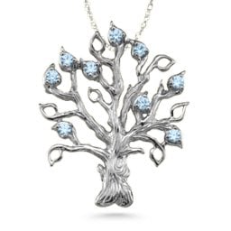 Family Tree 3-14 Stones Pendant
