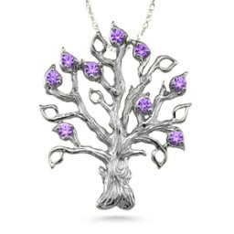 Family Tree 3-14 Stones Pendant