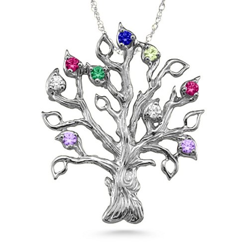 Family Tree 3-14 Stones Pendant
