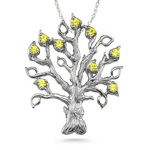 Family Tree 3-14 Stones Pendant