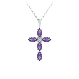 Marquise Cross Pendant