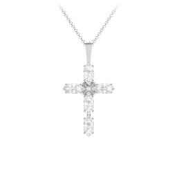Marquise Cross Pendant