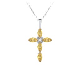 Marquise Cross Pendant