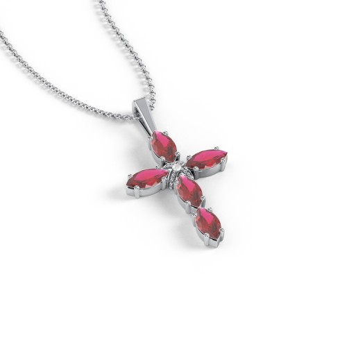 Marquise Cross Pendant