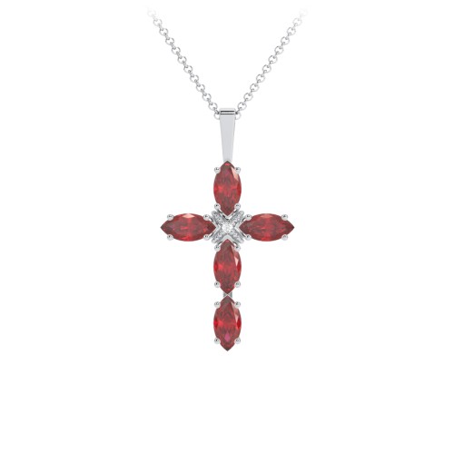 Marquise Cross Pendant