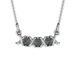 2-5 Stone Hugs and Kisses XOXO Pendant
