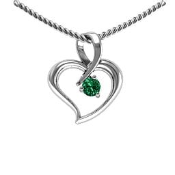 Twist Petit Heart Pendant