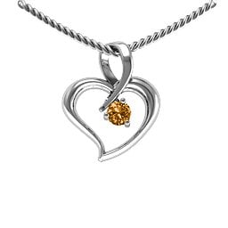 Twist Petit Heart Pendant