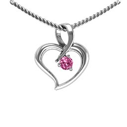Twist Petit Heart Pendant