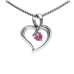 Twist Petit Heart Pendant