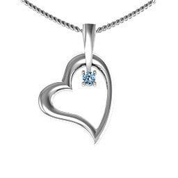 Tilted Heart Pendant