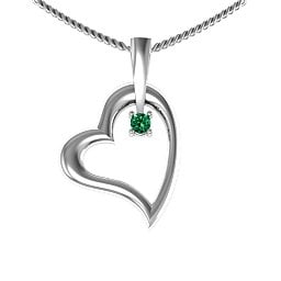 Tilted Heart Pendant