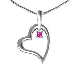 Tilted Heart Pendant