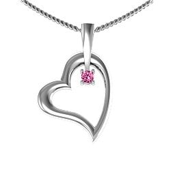 Tilted Heart Pendant