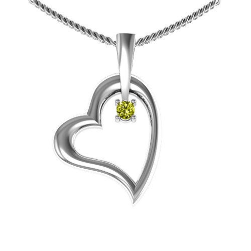 Tilted Heart Pendant