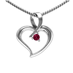 Twist Heart Pendant