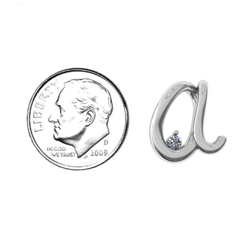 A to Z Initial Pendant with Birthstone – 9kt Yellow Gold with Blue Topaz