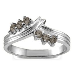 Grooved Collage 3-8 Stones Ring