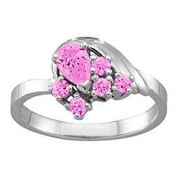 3-9 Stones Swan Ring