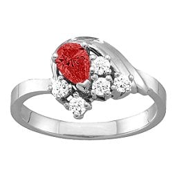 3-9 Stones Swan Ring