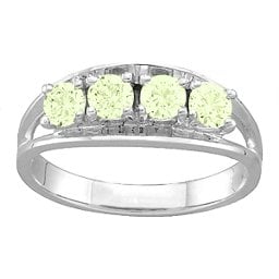 Classic 2-6 Gemstones Ring