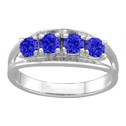 Classic 2-6 Gemstones Ring