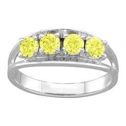 Classic 2-6 Gemstones Ring