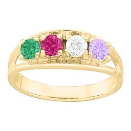 Classic 2-6 Gemstones Ring