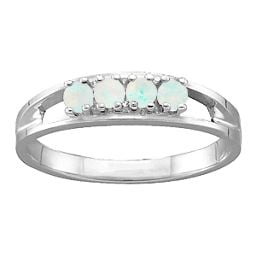Classic Round Gemstone Ring