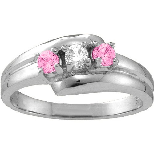 "Reverie" Angled 2-6 Stones Ring