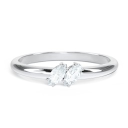 2 Stone Marquise Ring