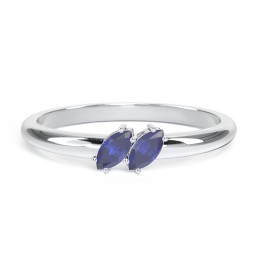 2 Stone Marquise Ring