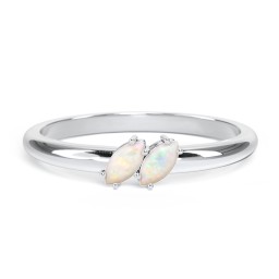 2 Stone Marquise Ring