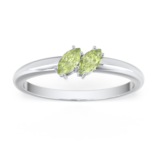 2 Stone Marquise Ring