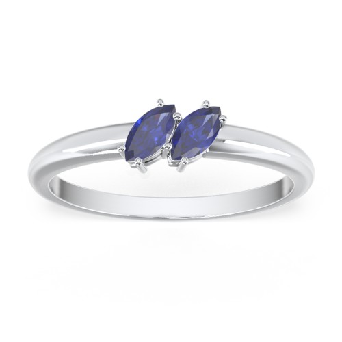 2 Stone Marquise Ring