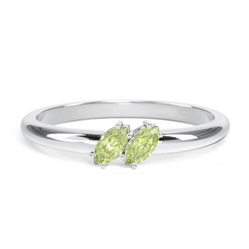 2 Stone Marquise Ring