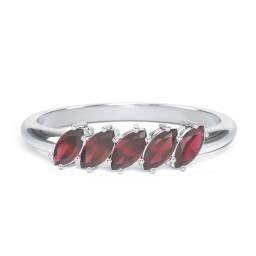 5 Stone Marquise Ring