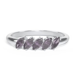 5 Stone Marquise Ring