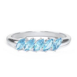 5 Stone Marquise Ring